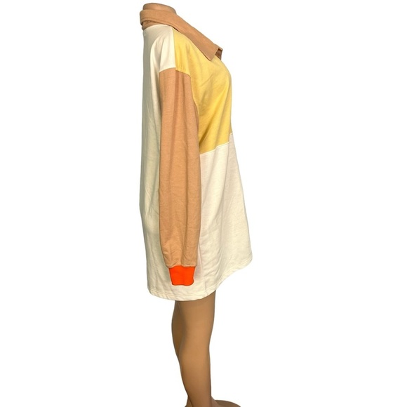 3/$30 🍂 PrettyLittleThing Stone Contrast Block Sweatshirt Dress - Picture 9 of 12